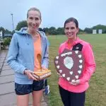 Tonight saw the return of the annual Club Handicap where we had 45 runners run a course that was only revealed just before tonight’s run. 

Each runner has to predict their finishing time to get around the 4.4 mile course and there is no watches allowed.

Rules: If you are a second over your predicted time you are out and the person who is the most under their predicted time is awarded the infamous Wooden Spoon award.

🏆Congratulations to this years winner Tracey A who was the closest 

🥄 Lindsay S is the new recipient of the Wooden Spoon award

Thank you again to all those who were involved with organising tonight’s handicap.